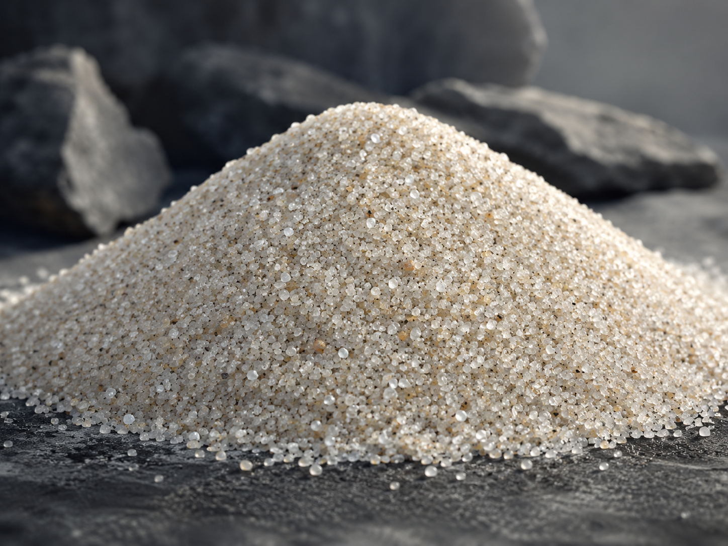 Silica Sand mineral sample